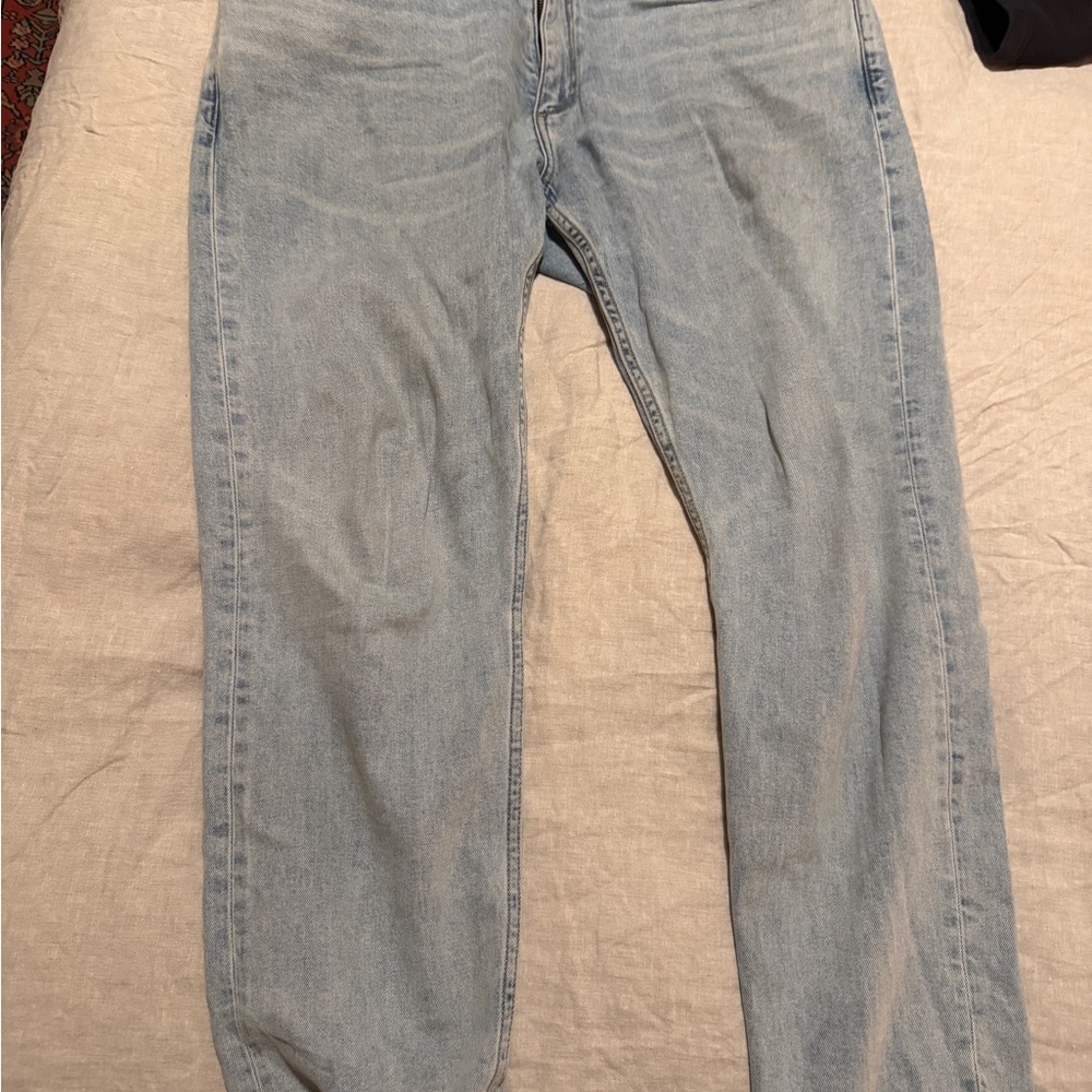 rag & bone Men's Light Blue Straight Jeans